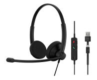EPOS IMPACT 100 UC Stereo USB-C+A 1001420 - 1354409 - zdjęcie 1